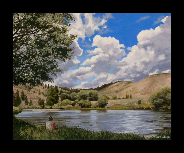 Cloud Dance Over a Small Wyoming River